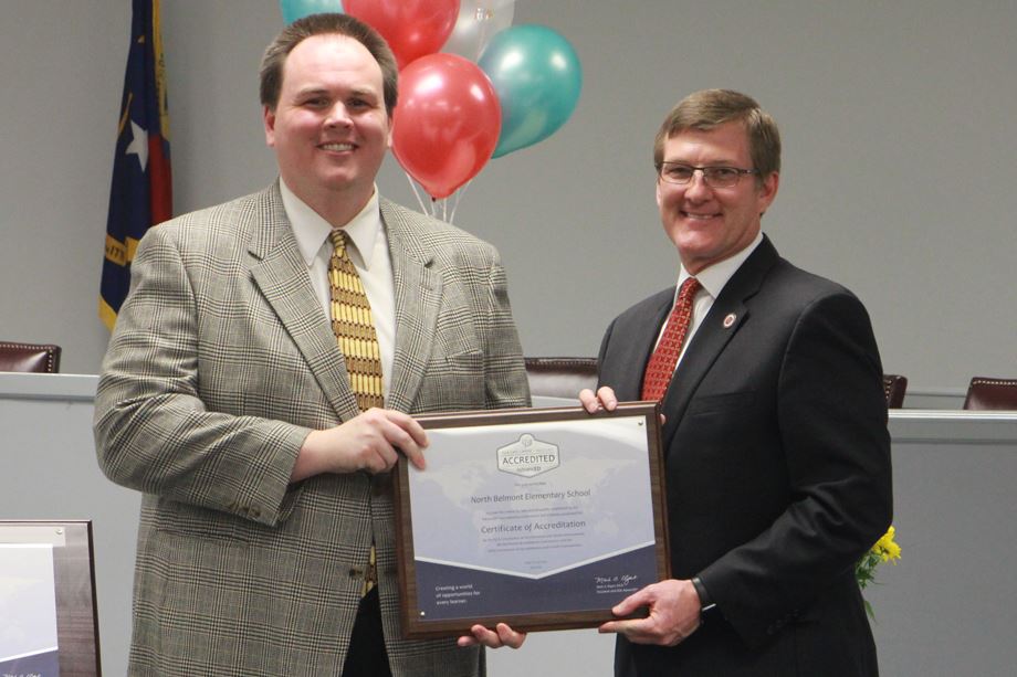 North Belmont Elementary earns accreditation as a quality school North Belmont Elementary earns accreditation as a quality school